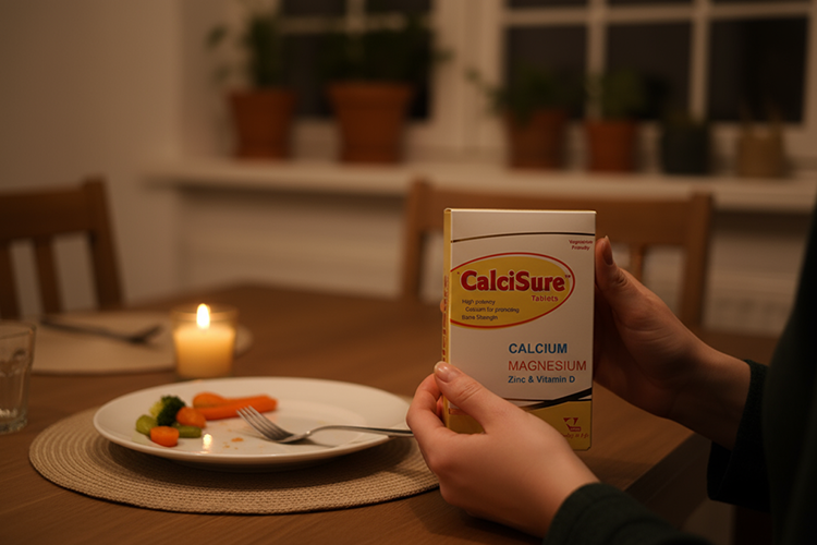 مناسب‌ ترین زمان مصرف قرص کلسیم ویتان همراه با غذا